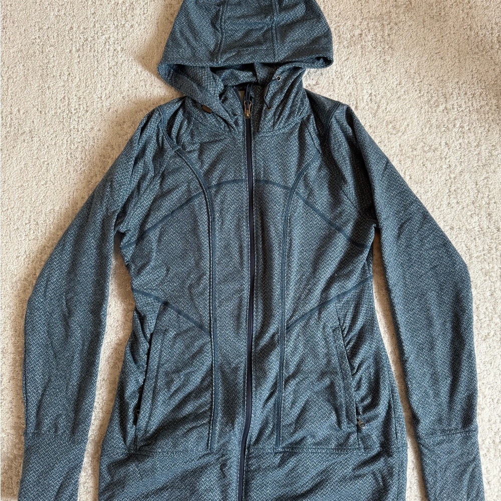 Athleta Blue Hooded Jacket